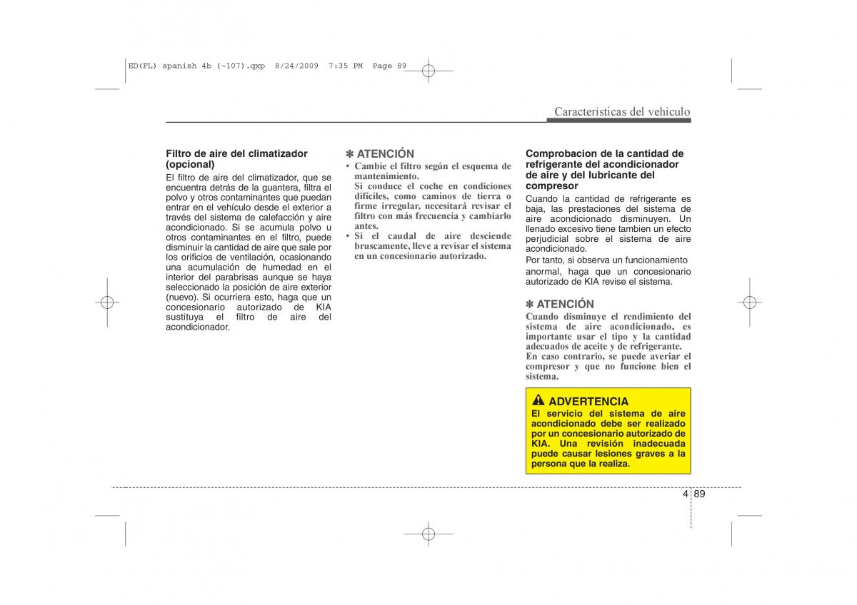 KIA Ceed I 1 manual del propietario / page 164