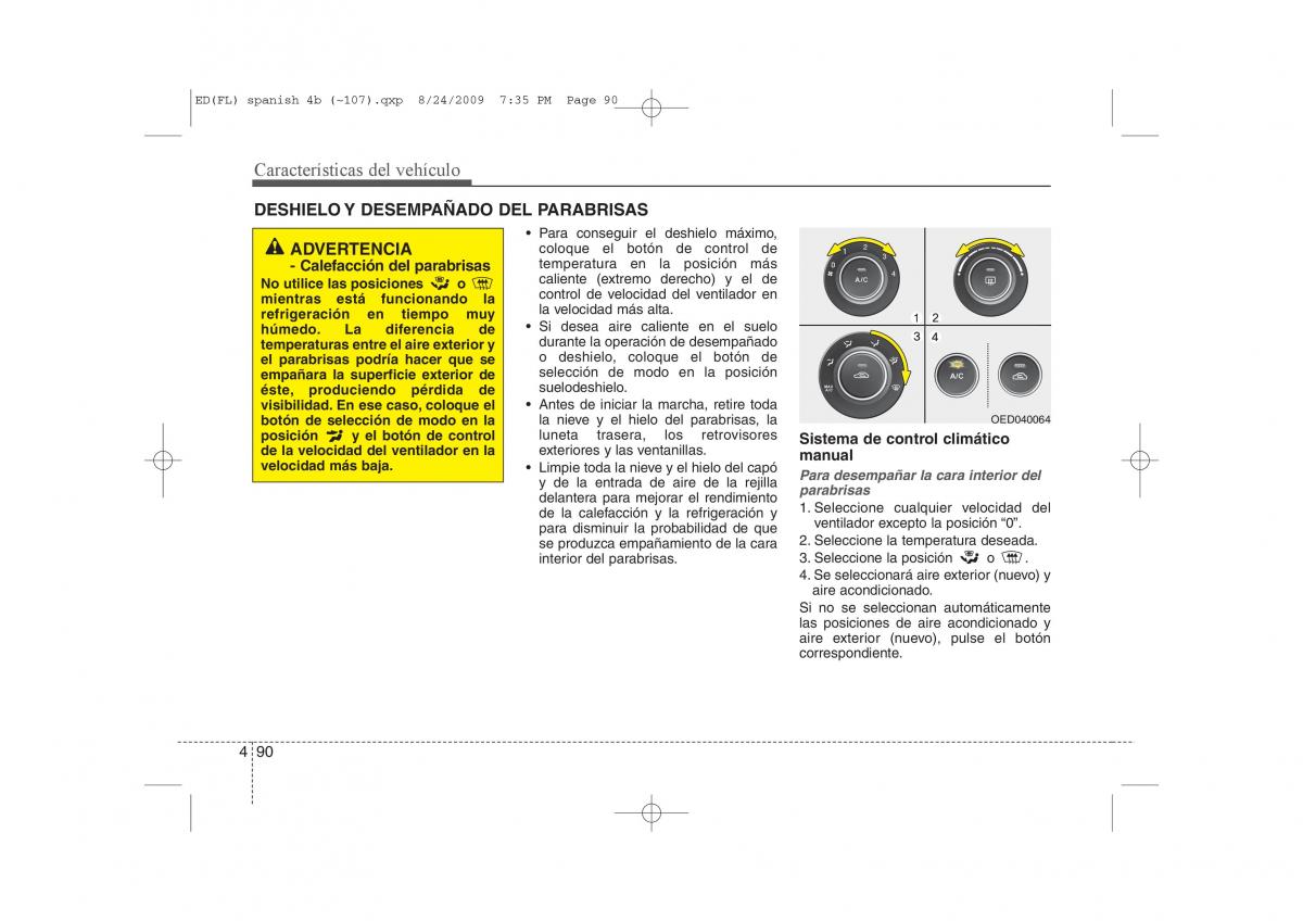 KIA Ceed I 1 manual del propietario / page 165