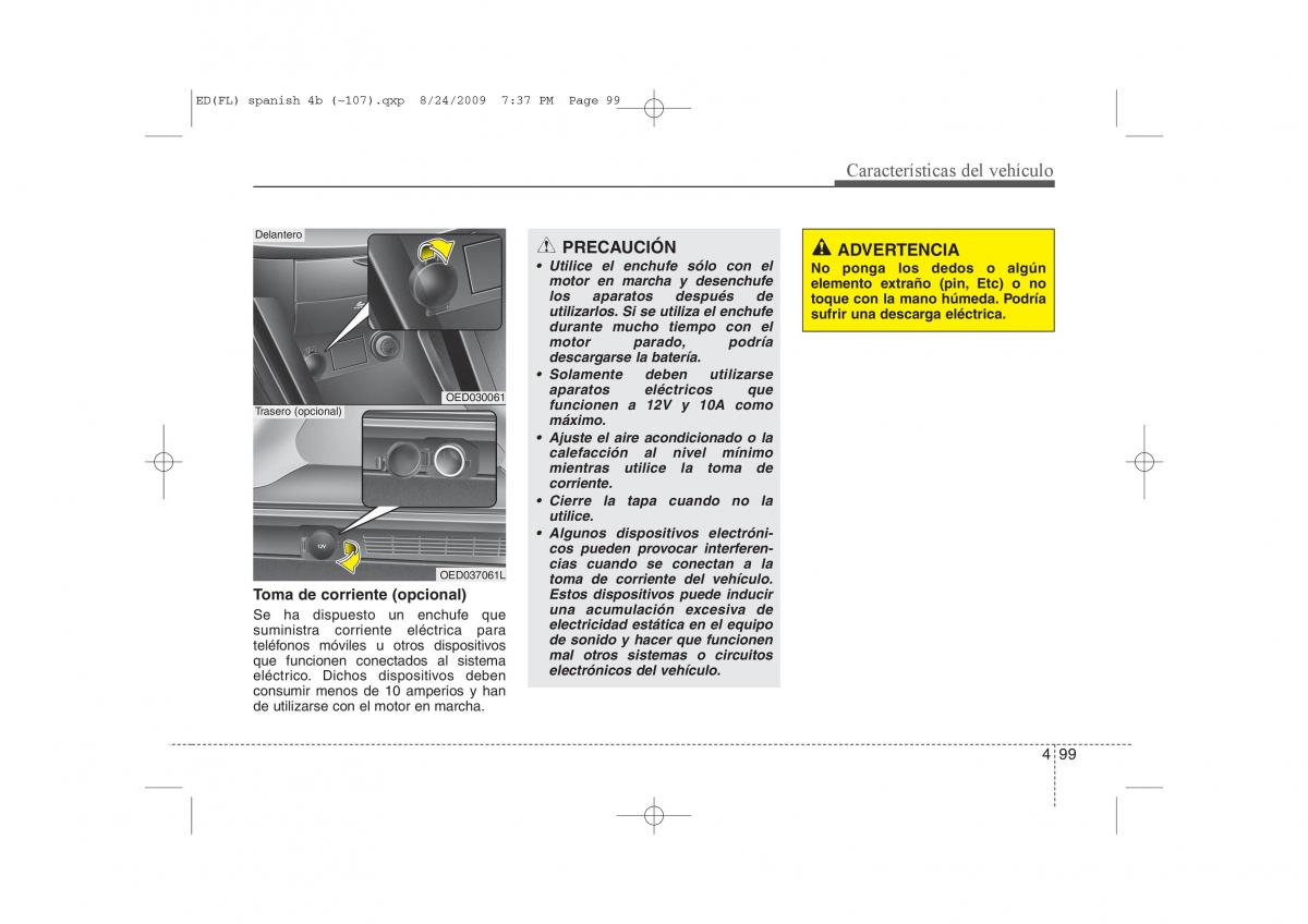 KIA Ceed I 1 manual del propietario / page 174