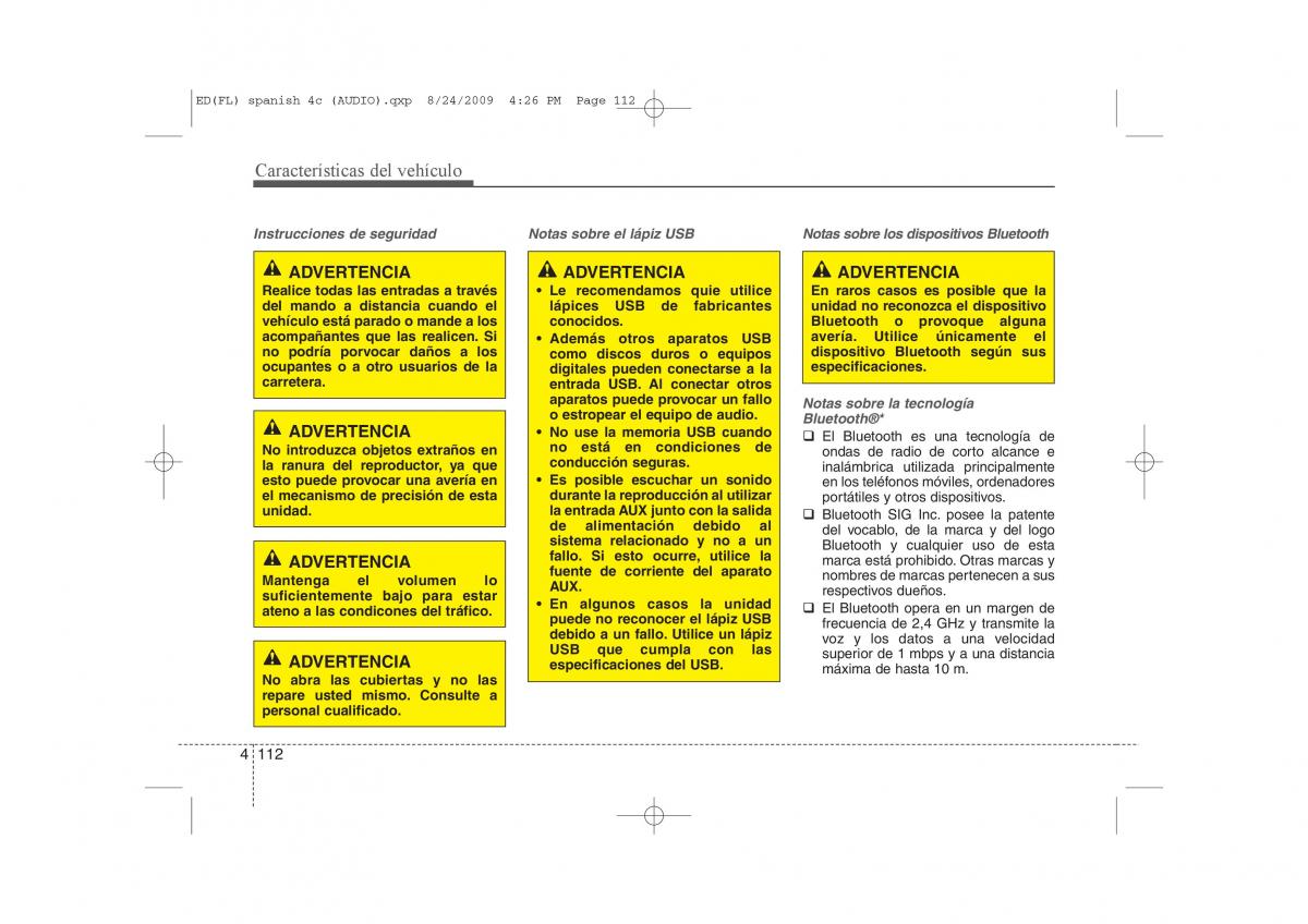 KIA Ceed I 1 manual del propietario / page 187