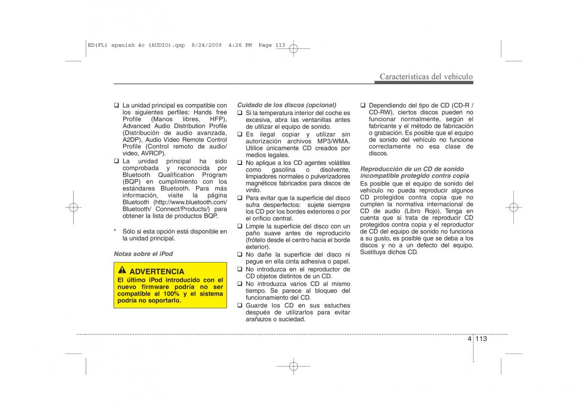 KIA Ceed I 1 manual del propietario / page 188