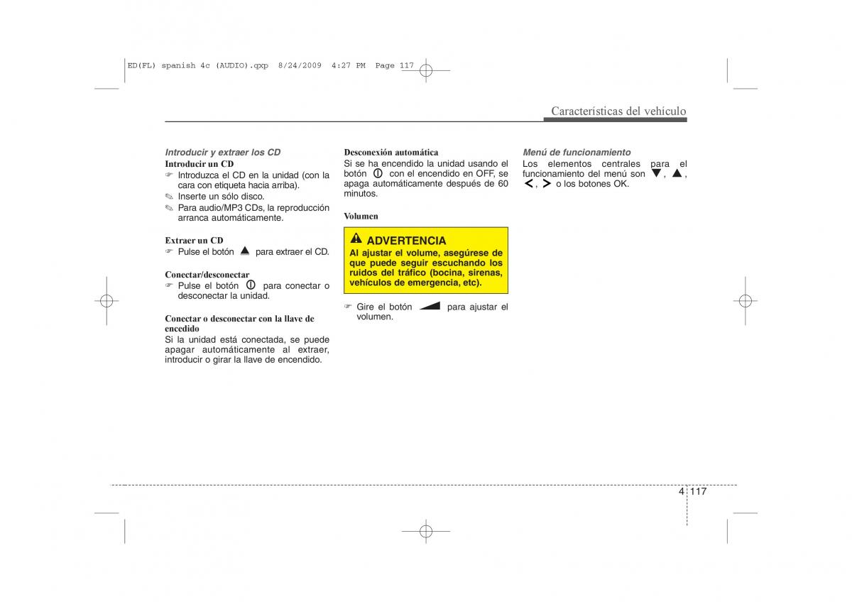 KIA Ceed I 1 manual del propietario / page 192