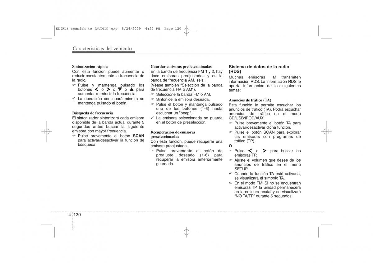 KIA Ceed I 1 manual del propietario / page 195