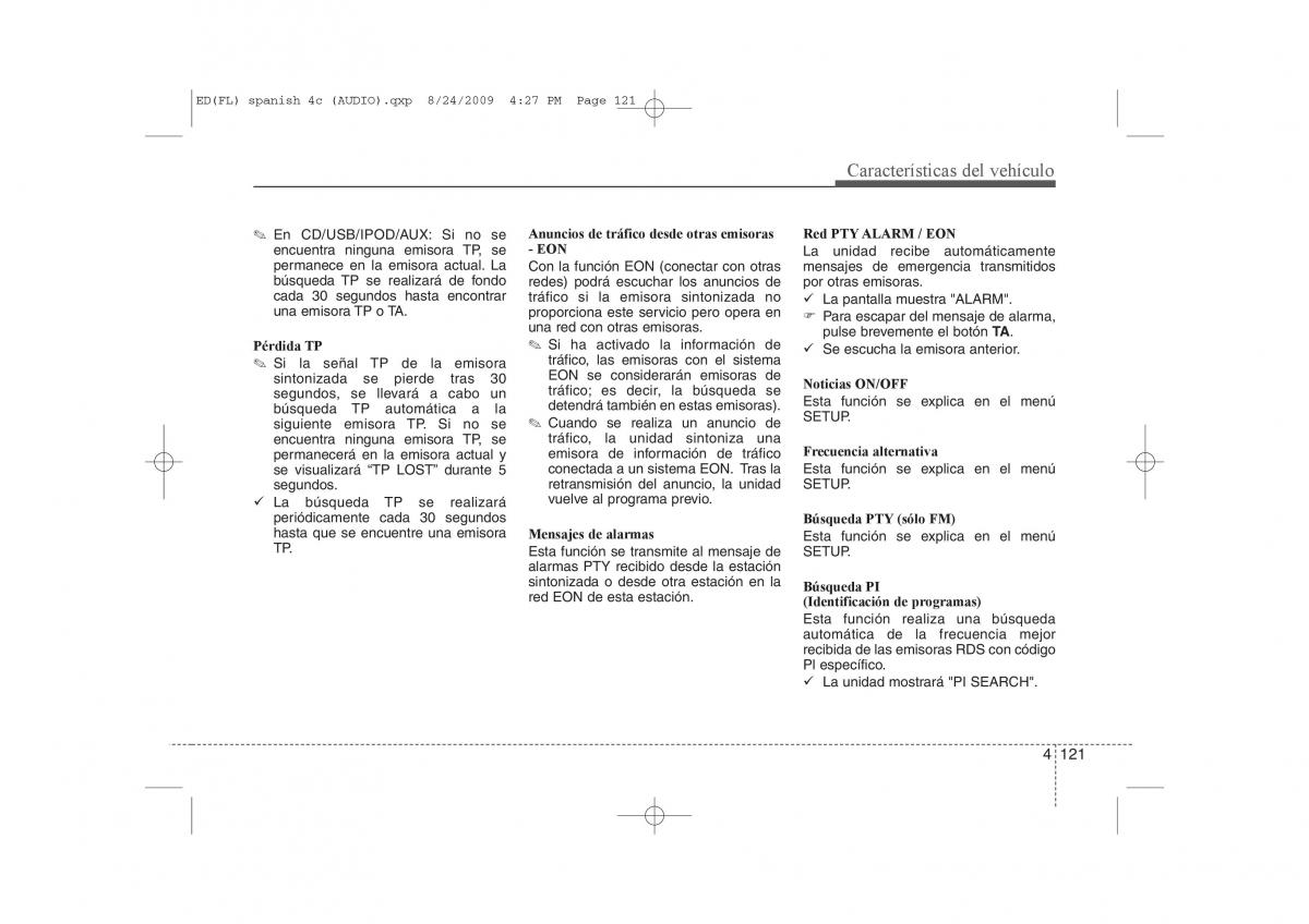 KIA Ceed I 1 manual del propietario / page 196