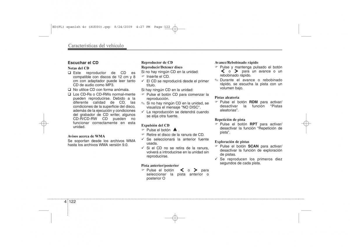 KIA Ceed I 1 manual del propietario / page 197