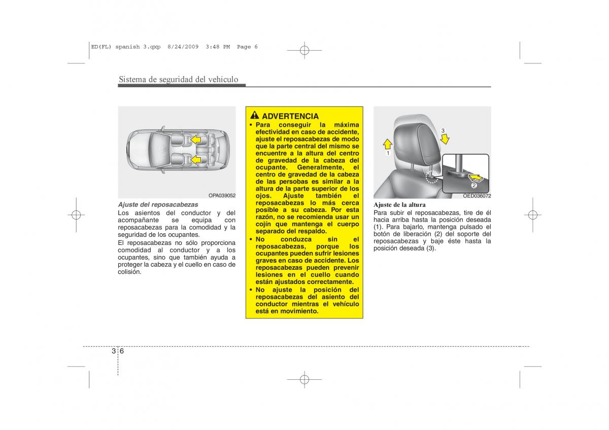 KIA Ceed I 1 manual del propietario / page 20