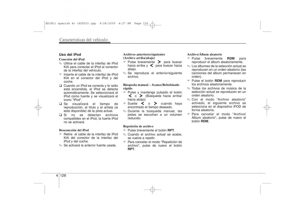 KIA Ceed I 1 manual del propietario / page 201