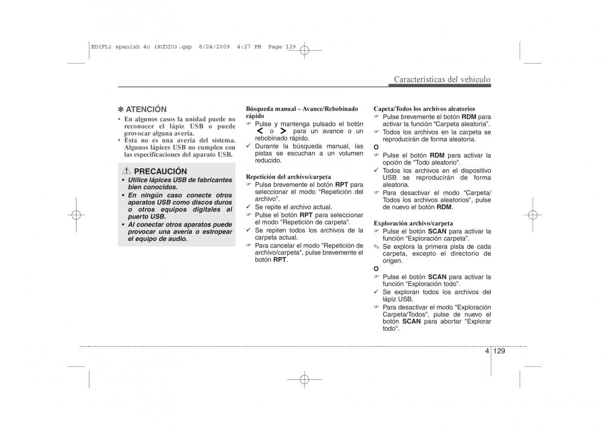 KIA Ceed I 1 manual del propietario / page 204