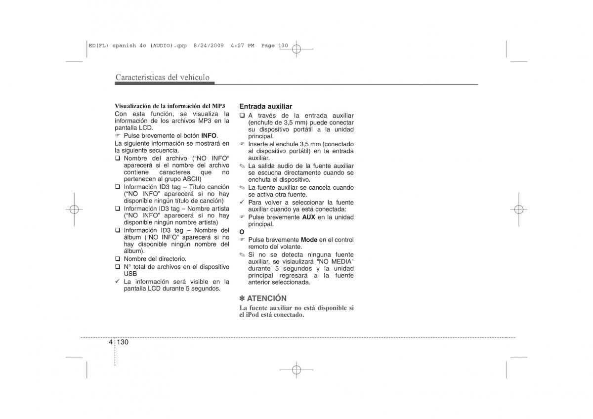 KIA Ceed I 1 manual del propietario / page 205