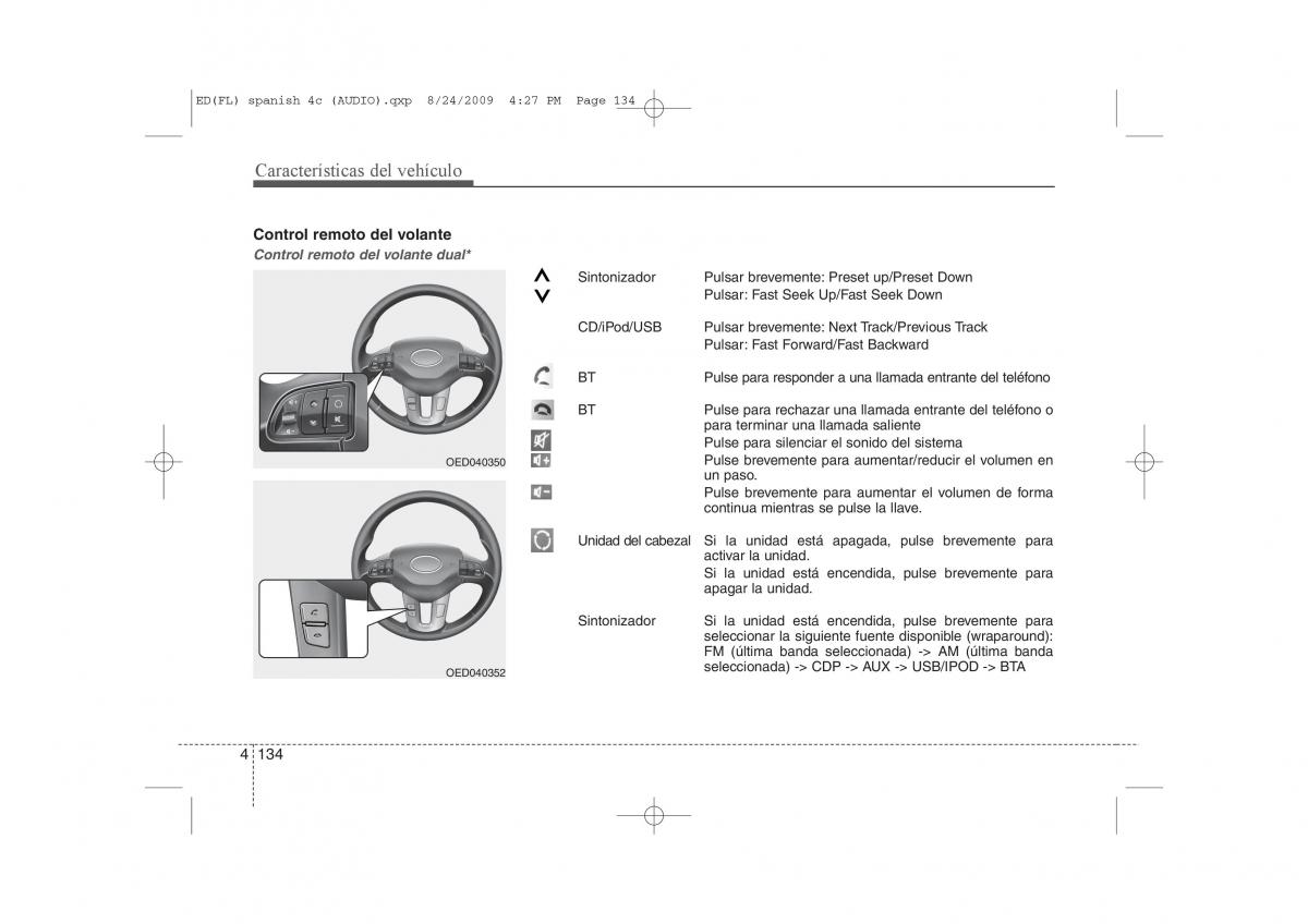 KIA Ceed I 1 manual del propietario / page 209