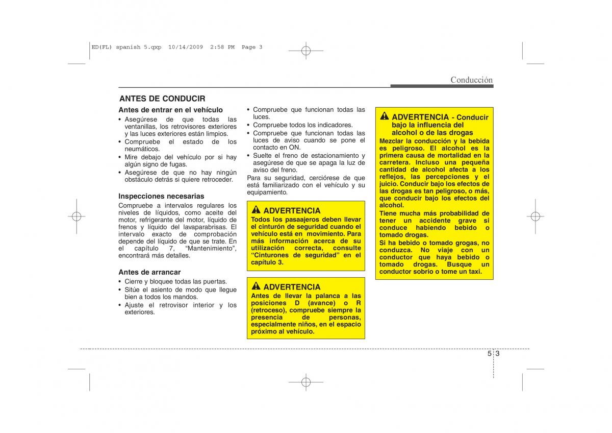 KIA Ceed I 1 manual del propietario / page 219