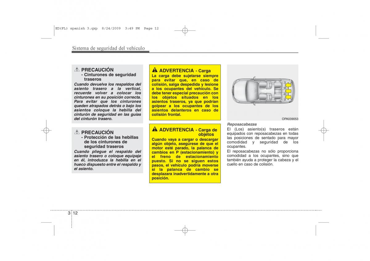 KIA Ceed I 1 manual del propietario / page 26