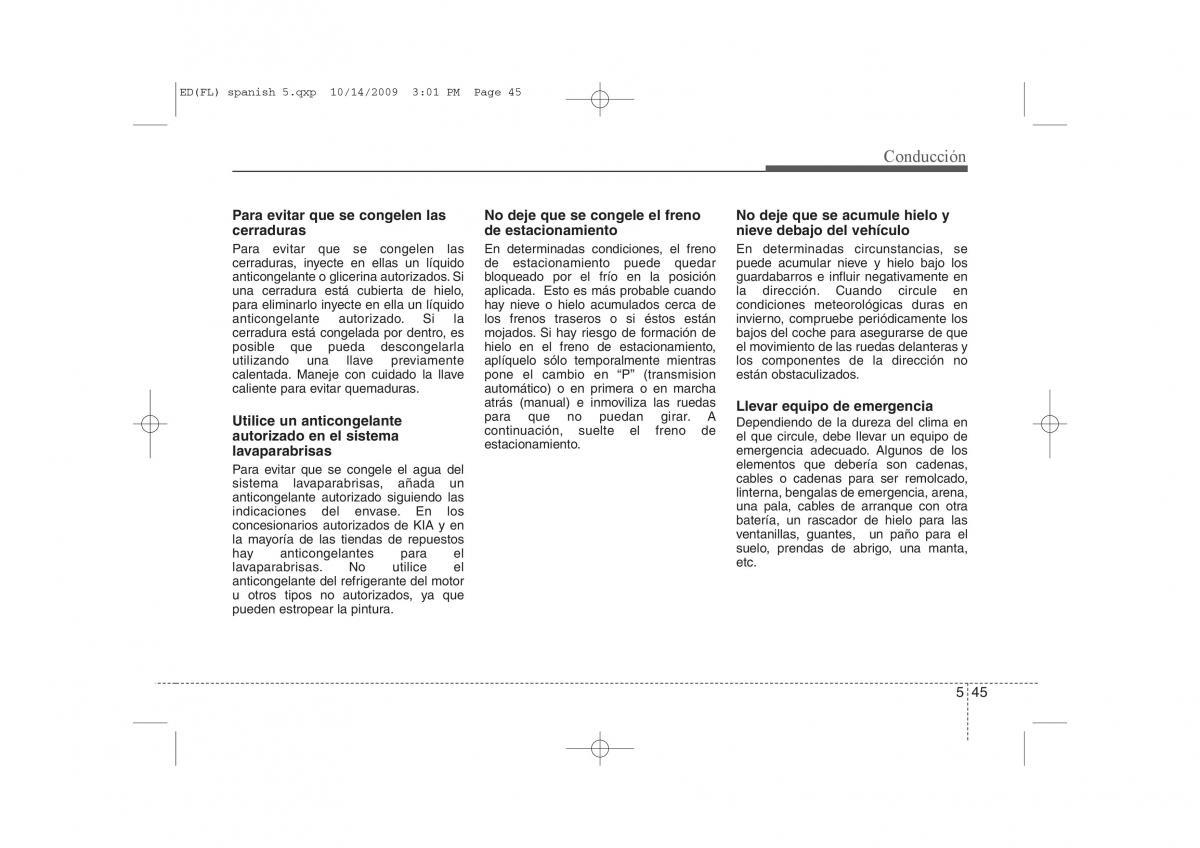 KIA Ceed I 1 manual del propietario / page 261