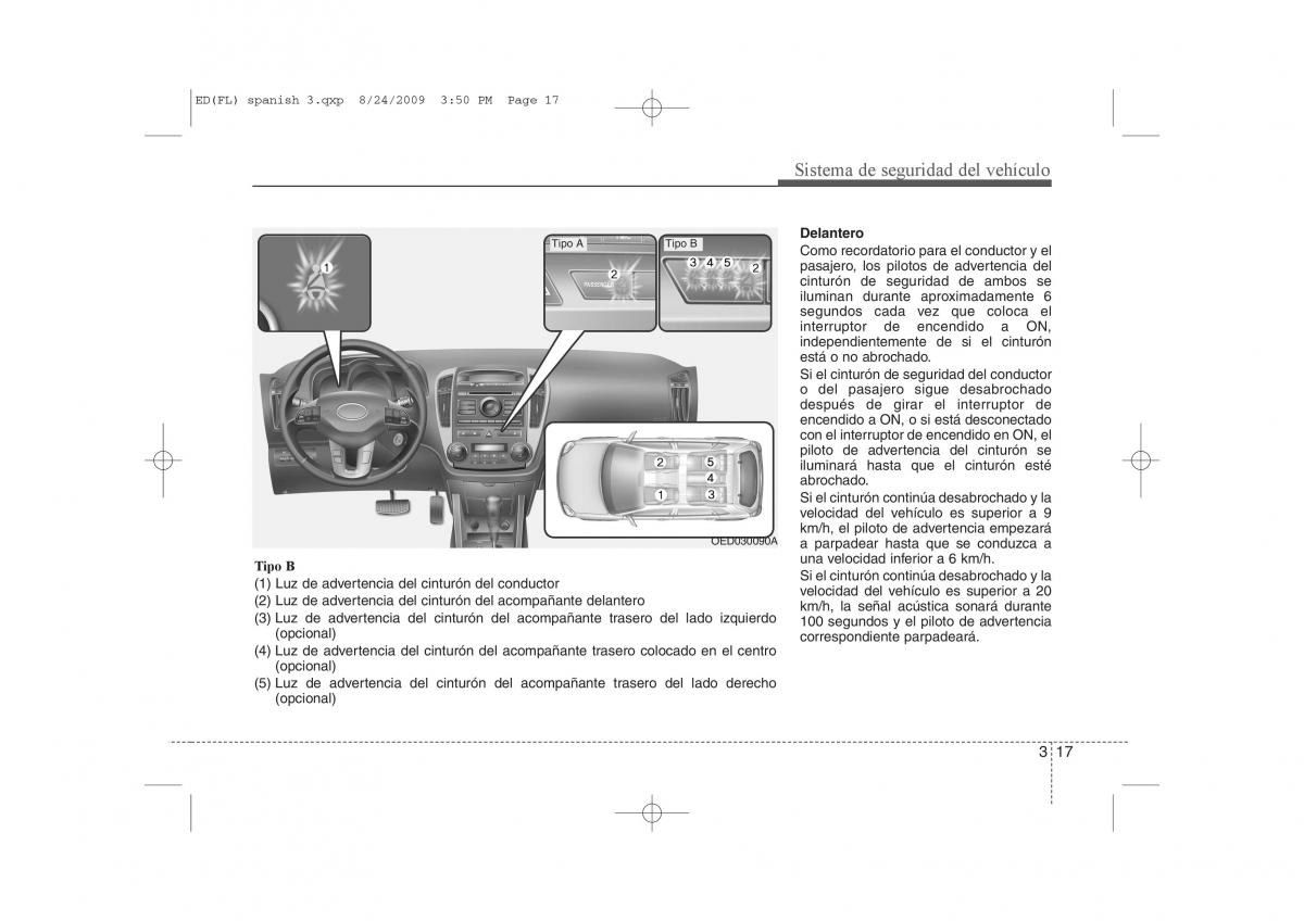 KIA Ceed I 1 manual del propietario / page 31