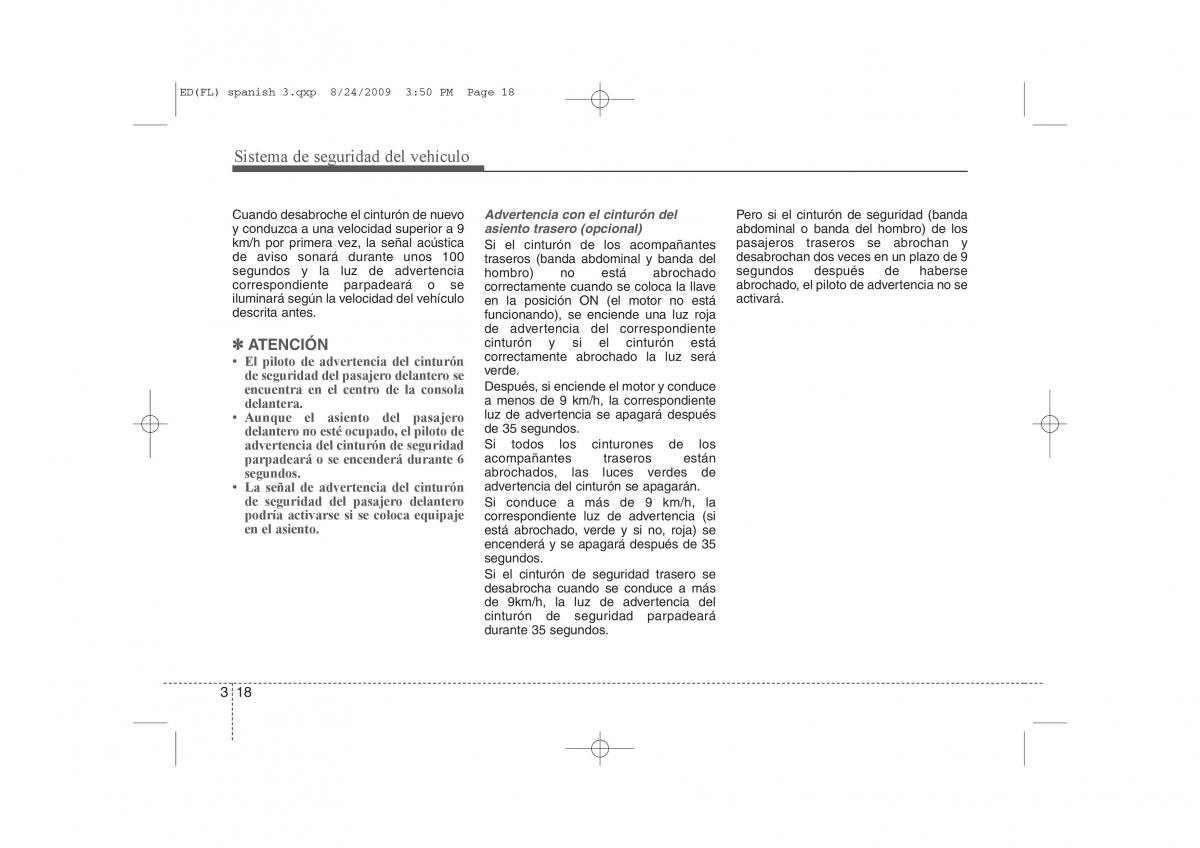 KIA Ceed I 1 manual del propietario / page 32