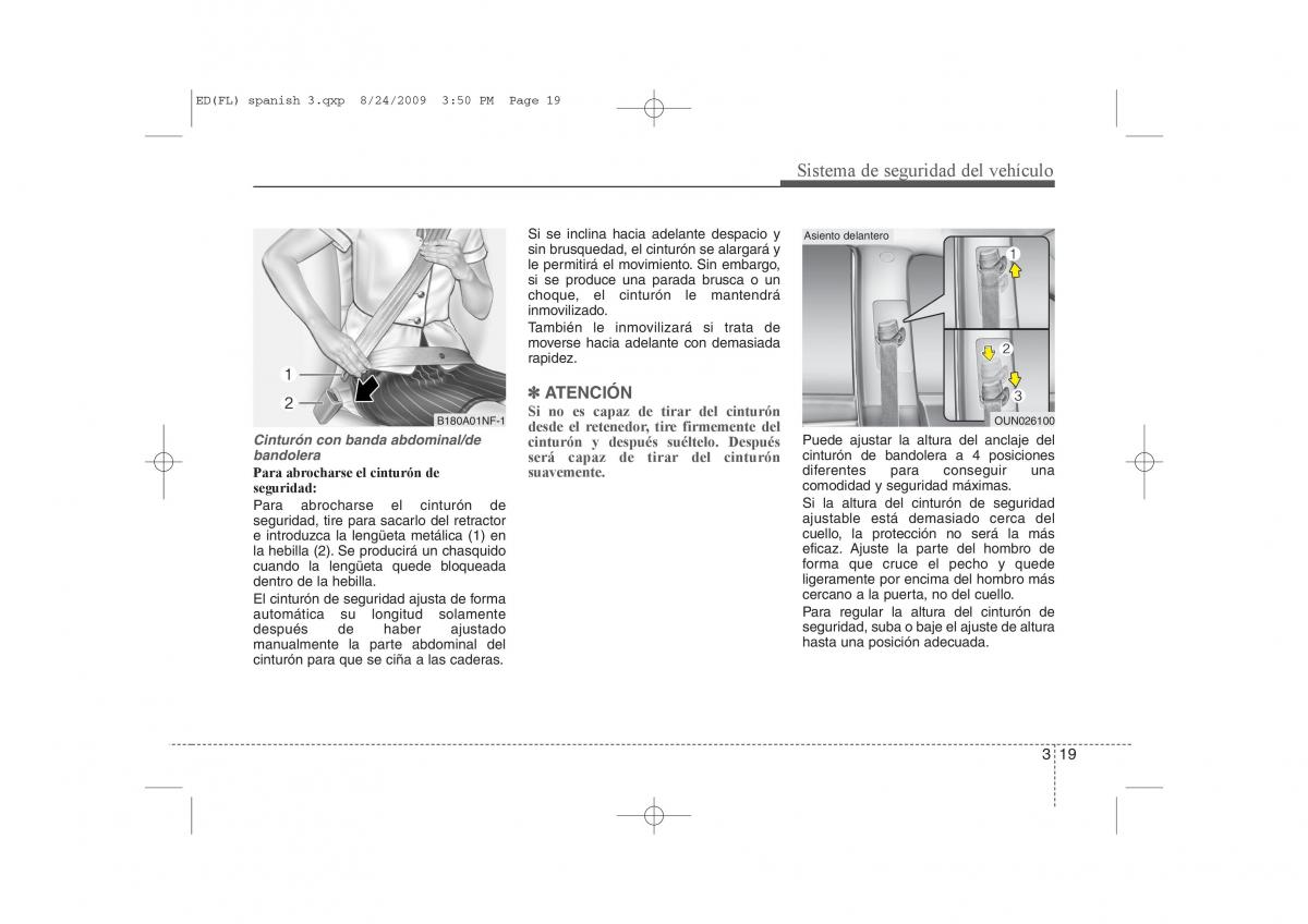 KIA Ceed I 1 manual del propietario / page 33