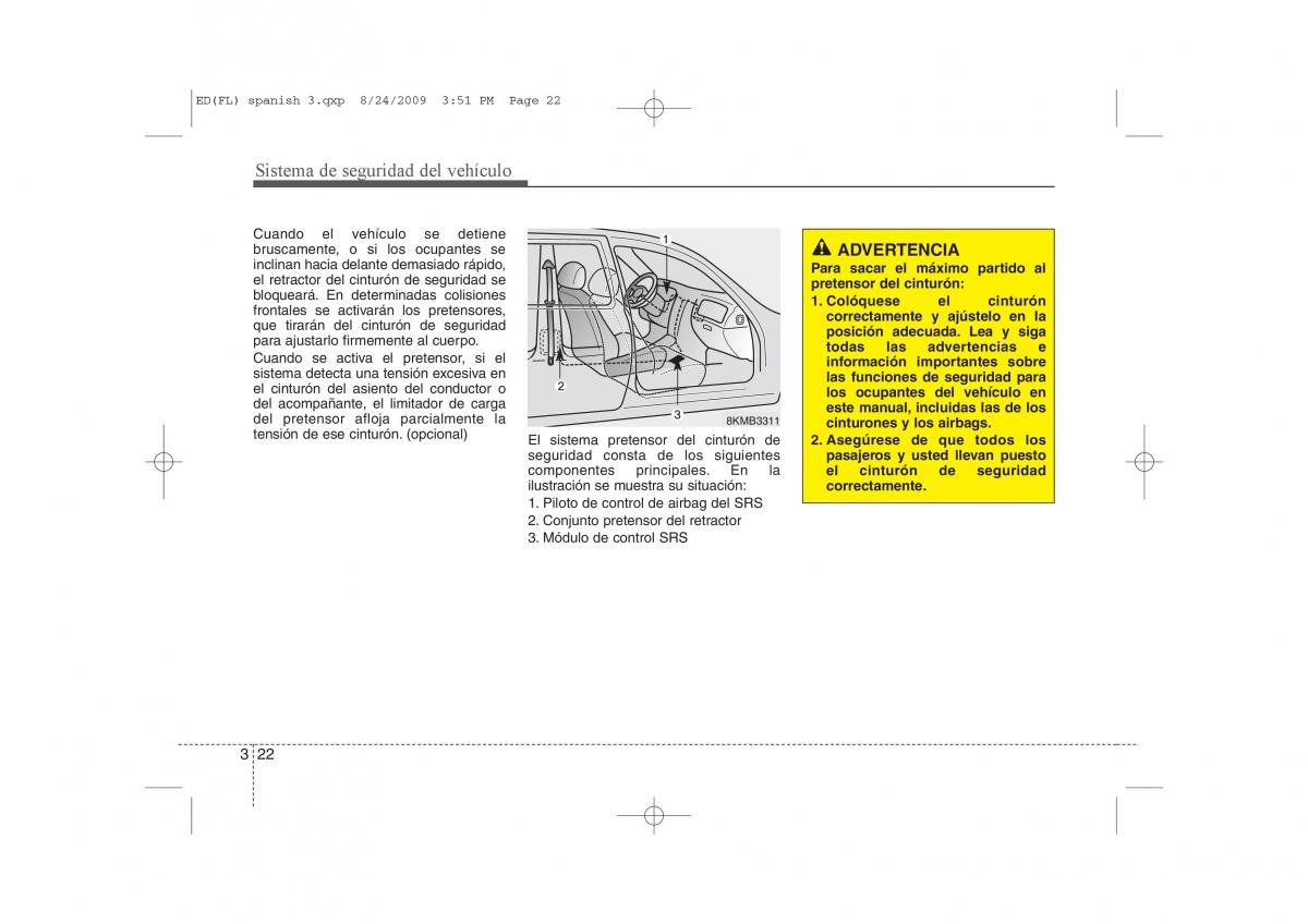 KIA Ceed I 1 manual del propietario / page 36