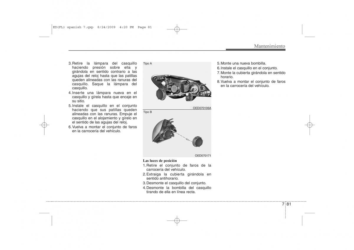 KIA Ceed I 1 manual del propietario / page 377