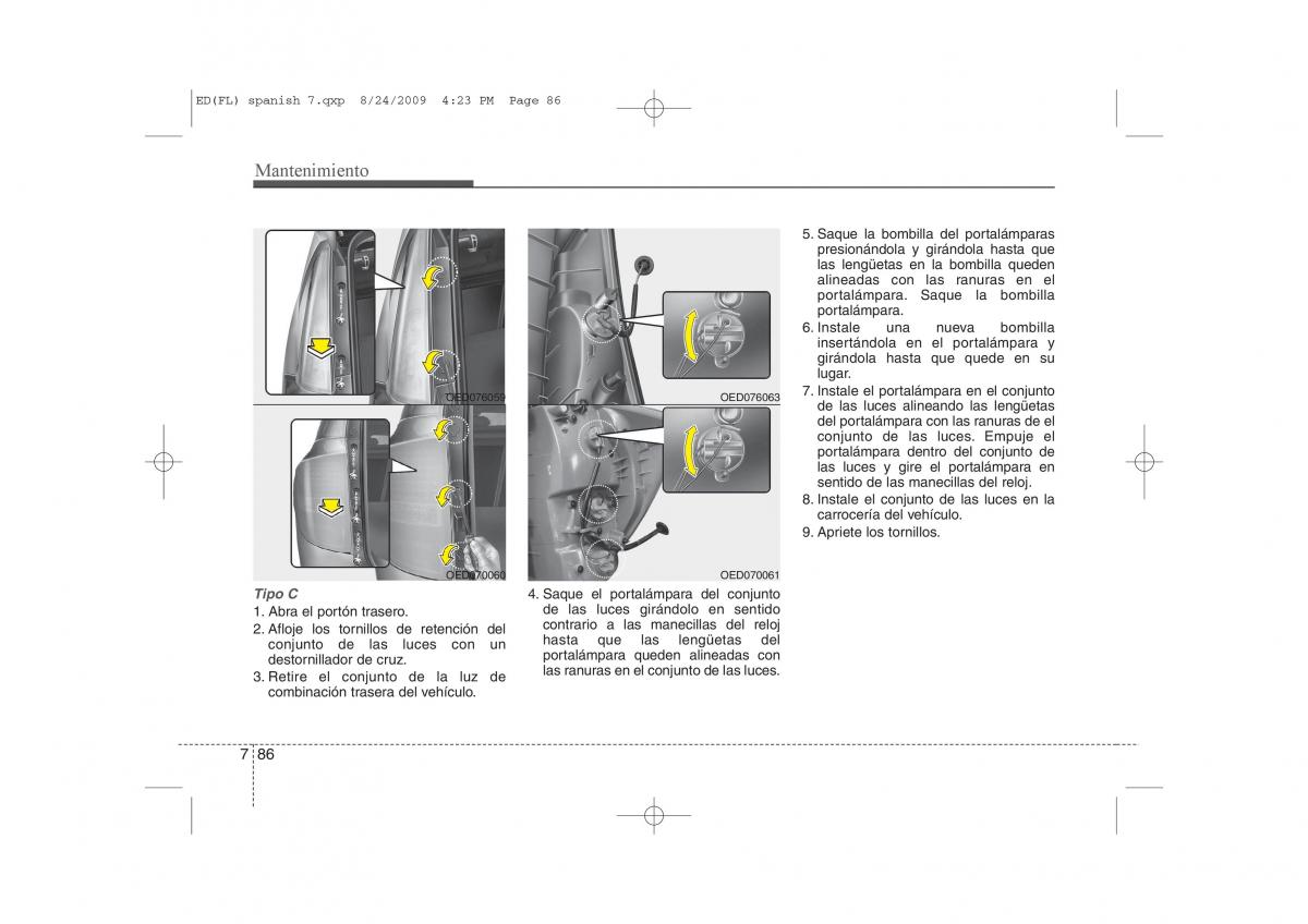 KIA Ceed I 1 manual del propietario / page 382