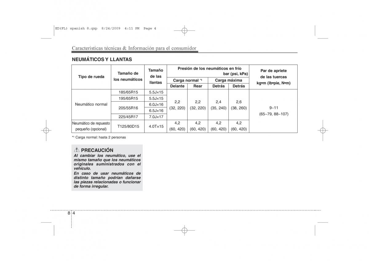 KIA Ceed I 1 manual del propietario / page 399