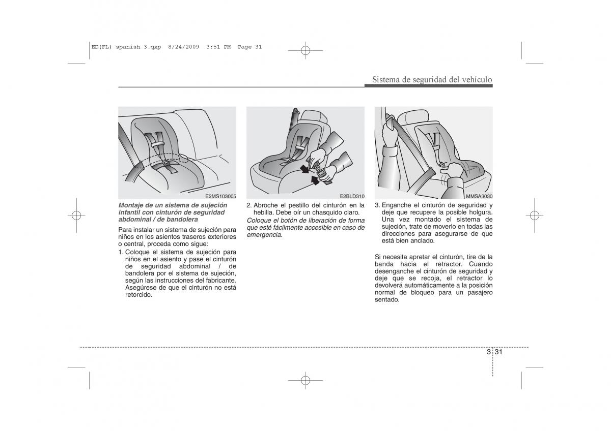 KIA Ceed I 1 manual del propietario / page 45