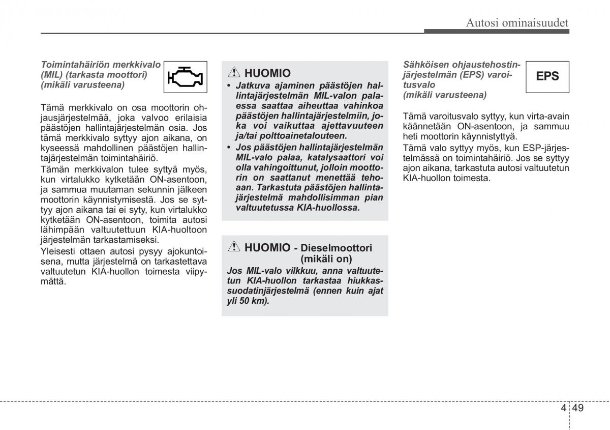 KIA Ceed I 1 omistajan kasikirja / page 121