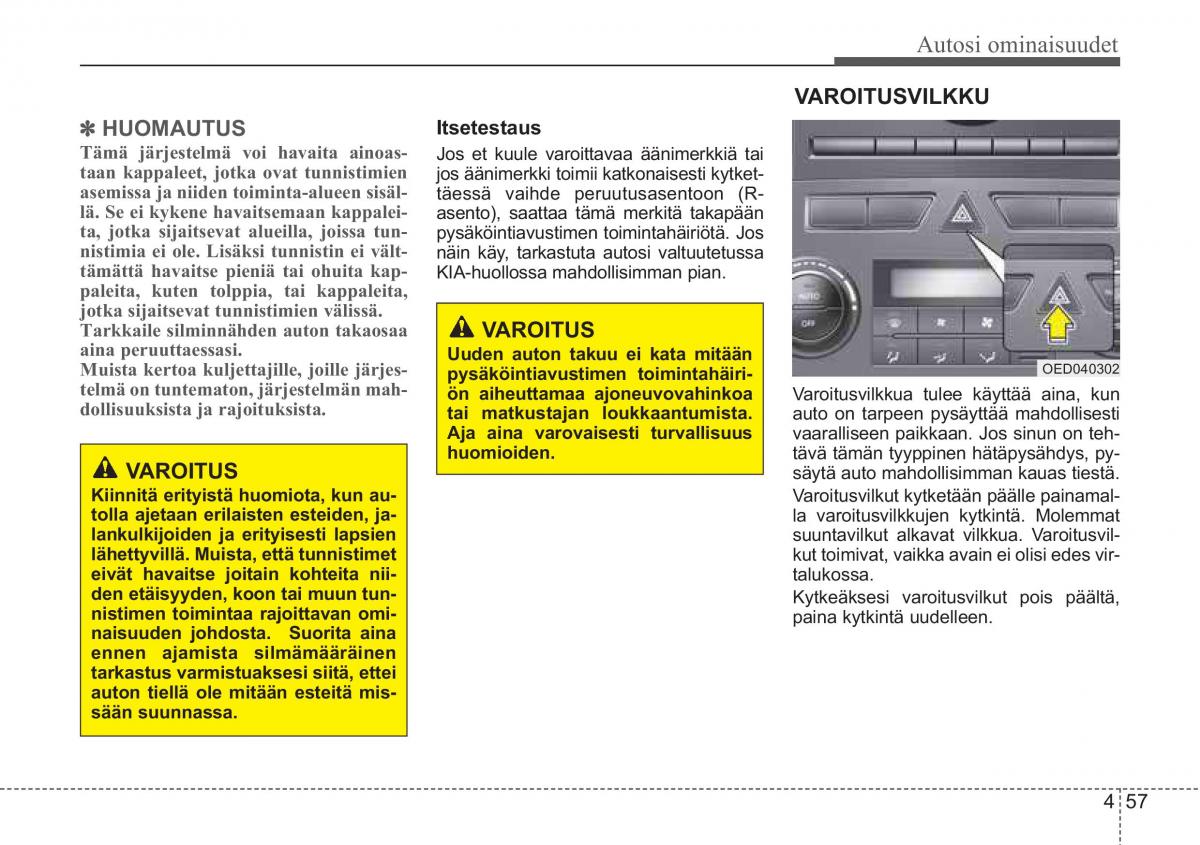 KIA Ceed I 1 omistajan kasikirja / page 129