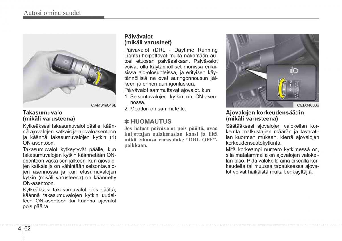 KIA Ceed I 1 omistajan kasikirja / page 134