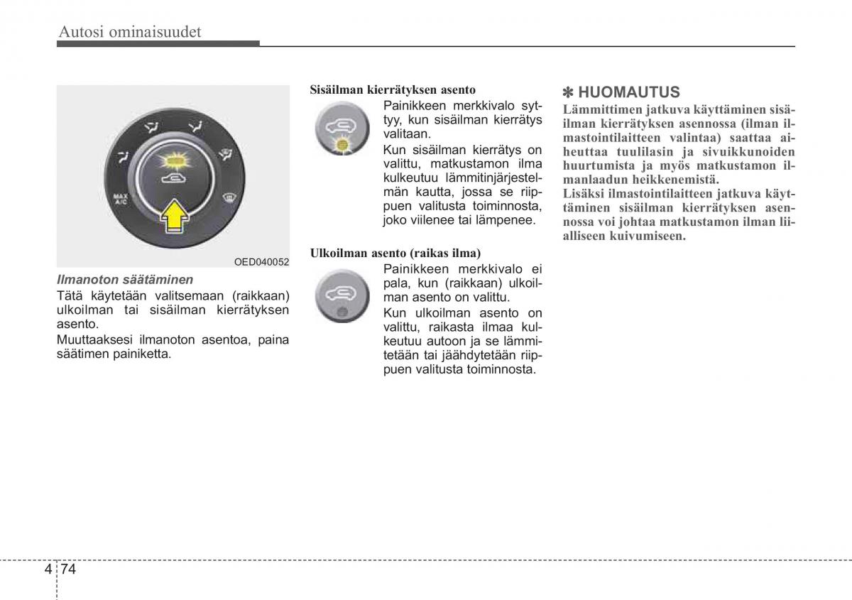 KIA Ceed I 1 omistajan kasikirja / page 146