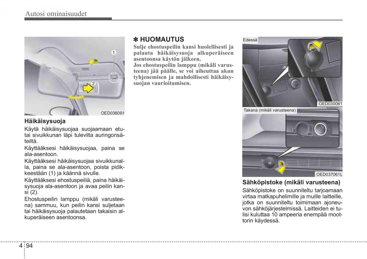 KIA Ceed I 1 omistajan kasikirja / page 166