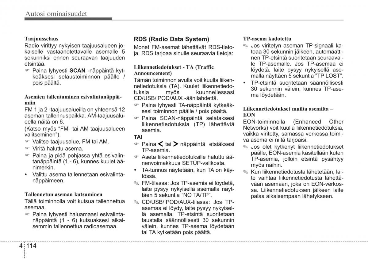 KIA Ceed I 1 omistajan kasikirja / page 186