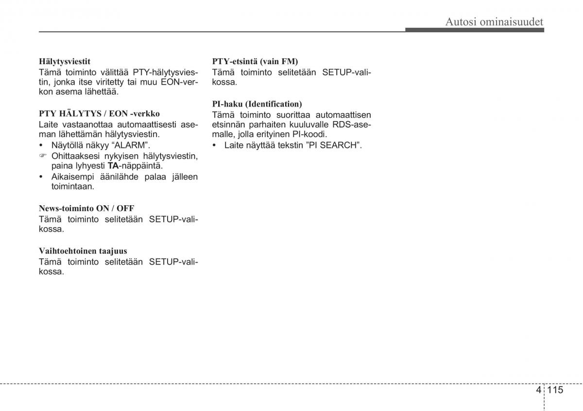 KIA Ceed I 1 omistajan kasikirja / page 187