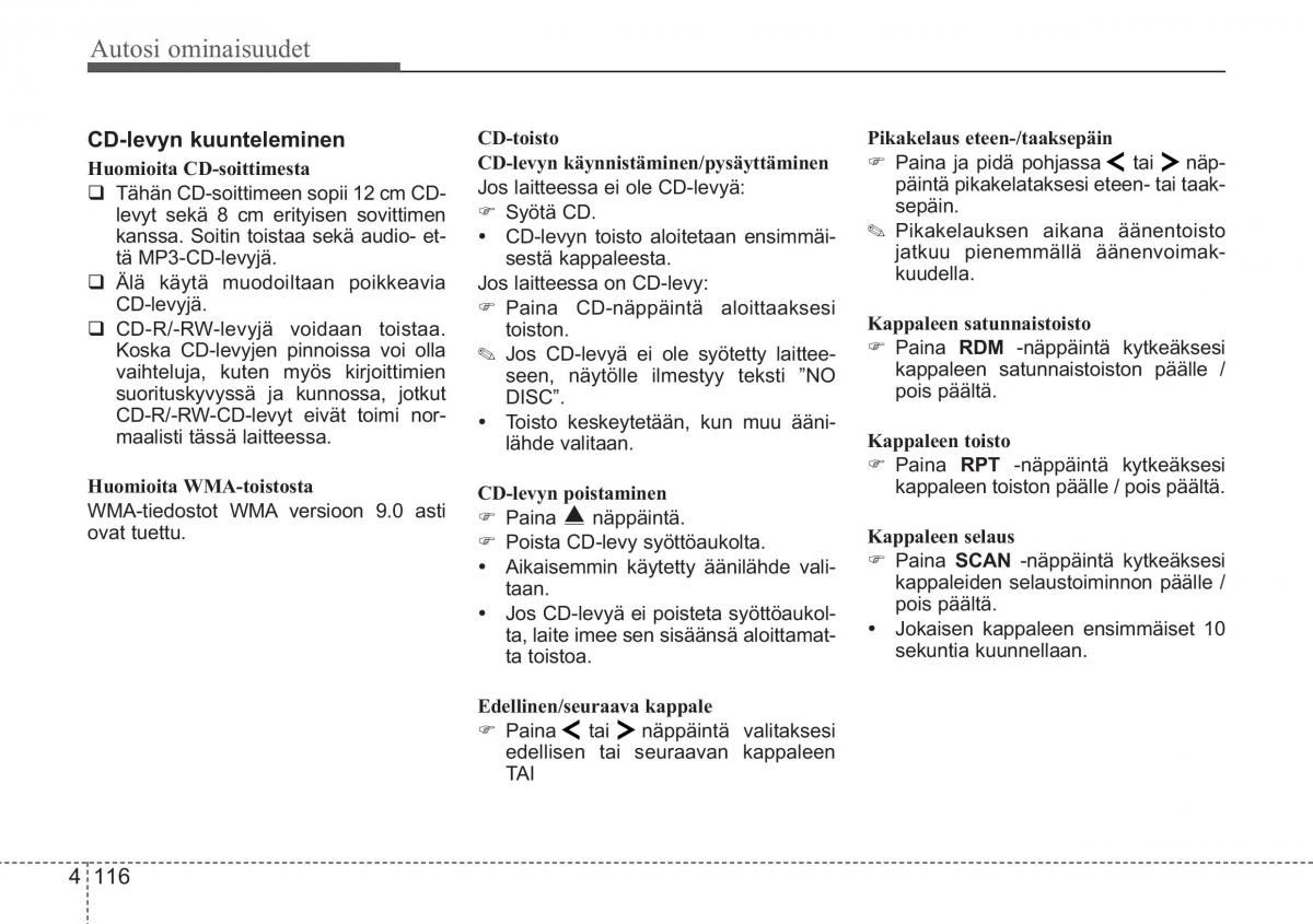 KIA Ceed I 1 omistajan kasikirja / page 188