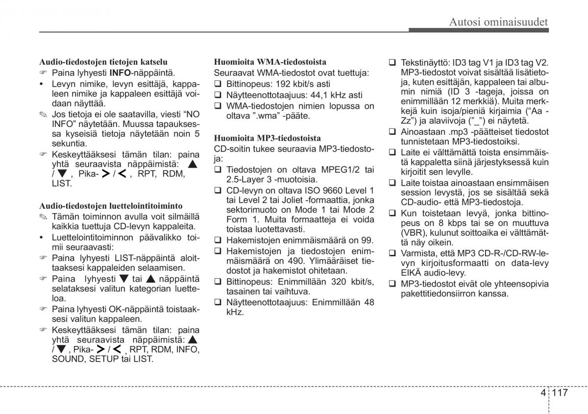 KIA Ceed I 1 omistajan kasikirja / page 189