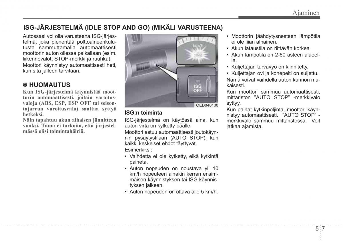 KIA Ceed I 1 omistajan kasikirja / page 213