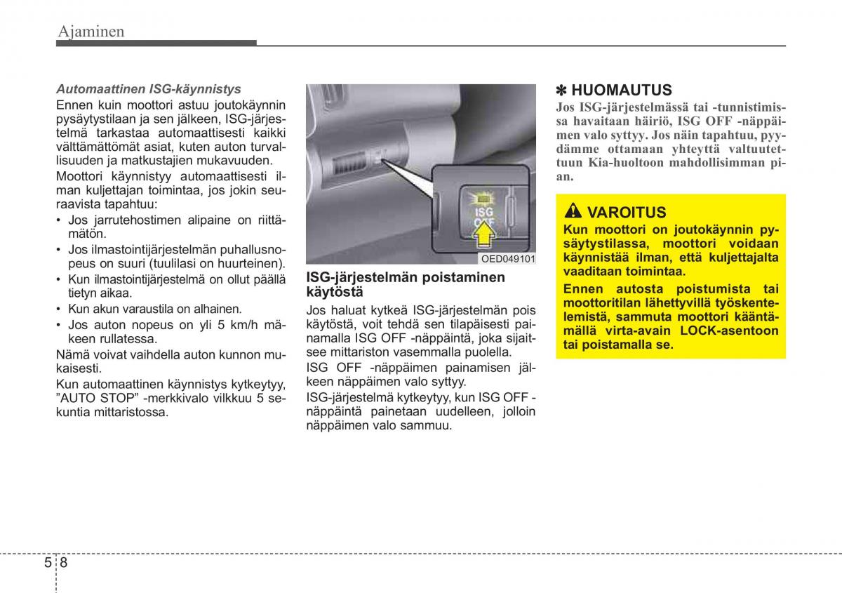 KIA Ceed I 1 omistajan kasikirja / page 214