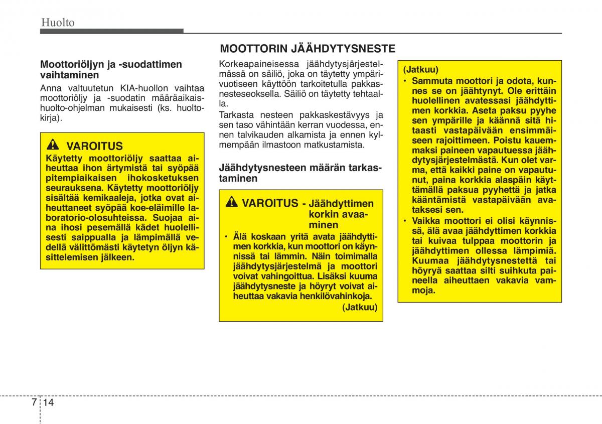 KIA Ceed I 1 omistajan kasikirja / page 294