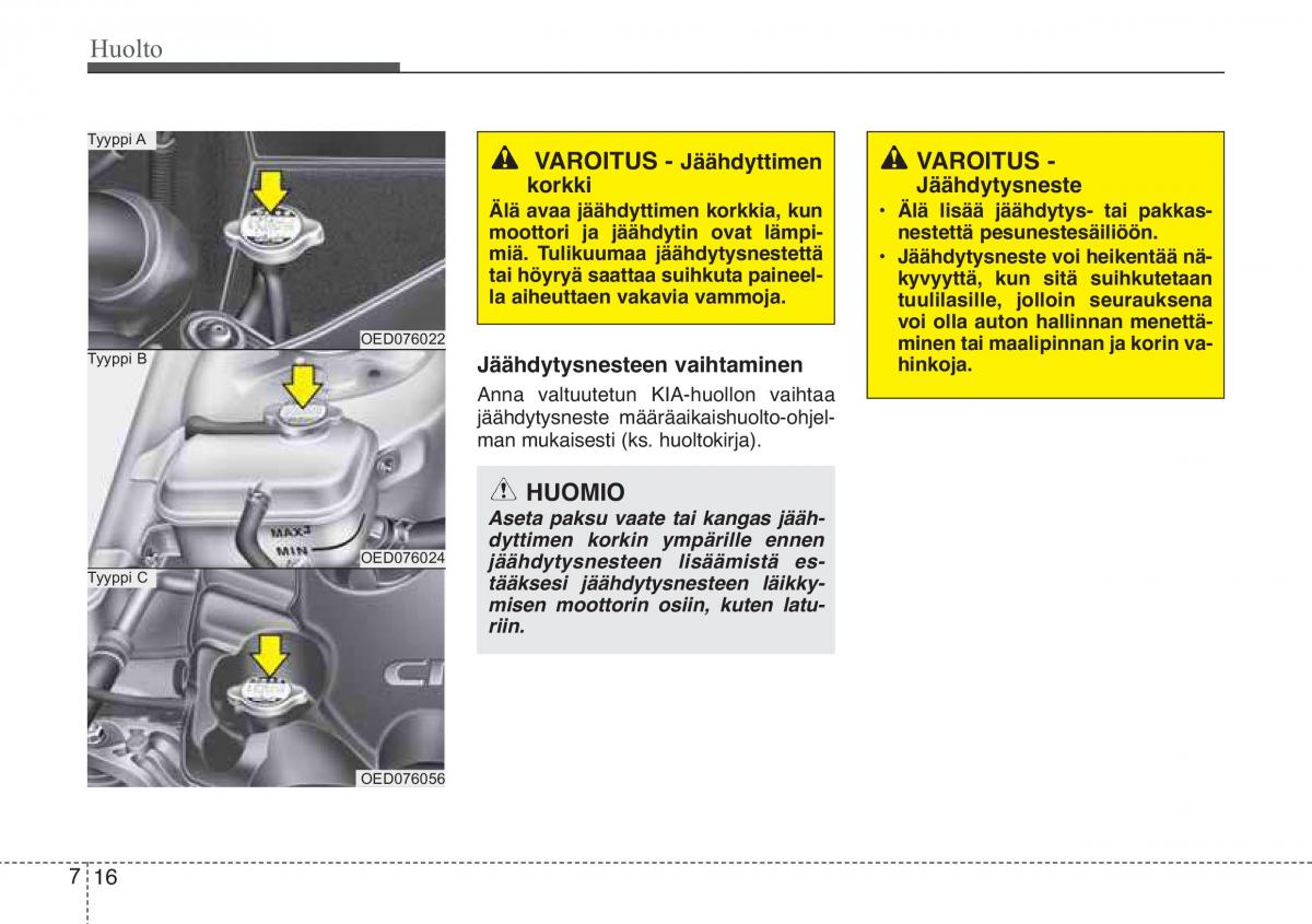 KIA Ceed I 1 omistajan kasikirja / page 296