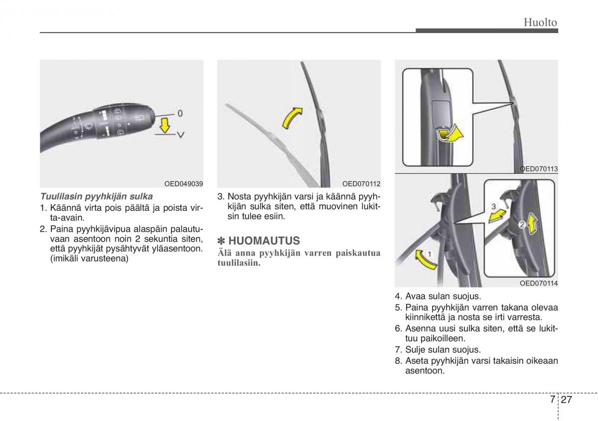 KIA Ceed I 1 omistajan kasikirja / page 307