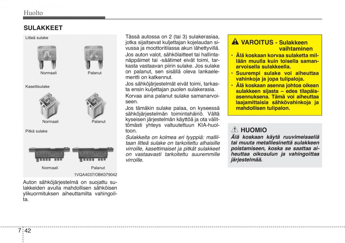 KIA Ceed I 1 omistajan kasikirja / page 322