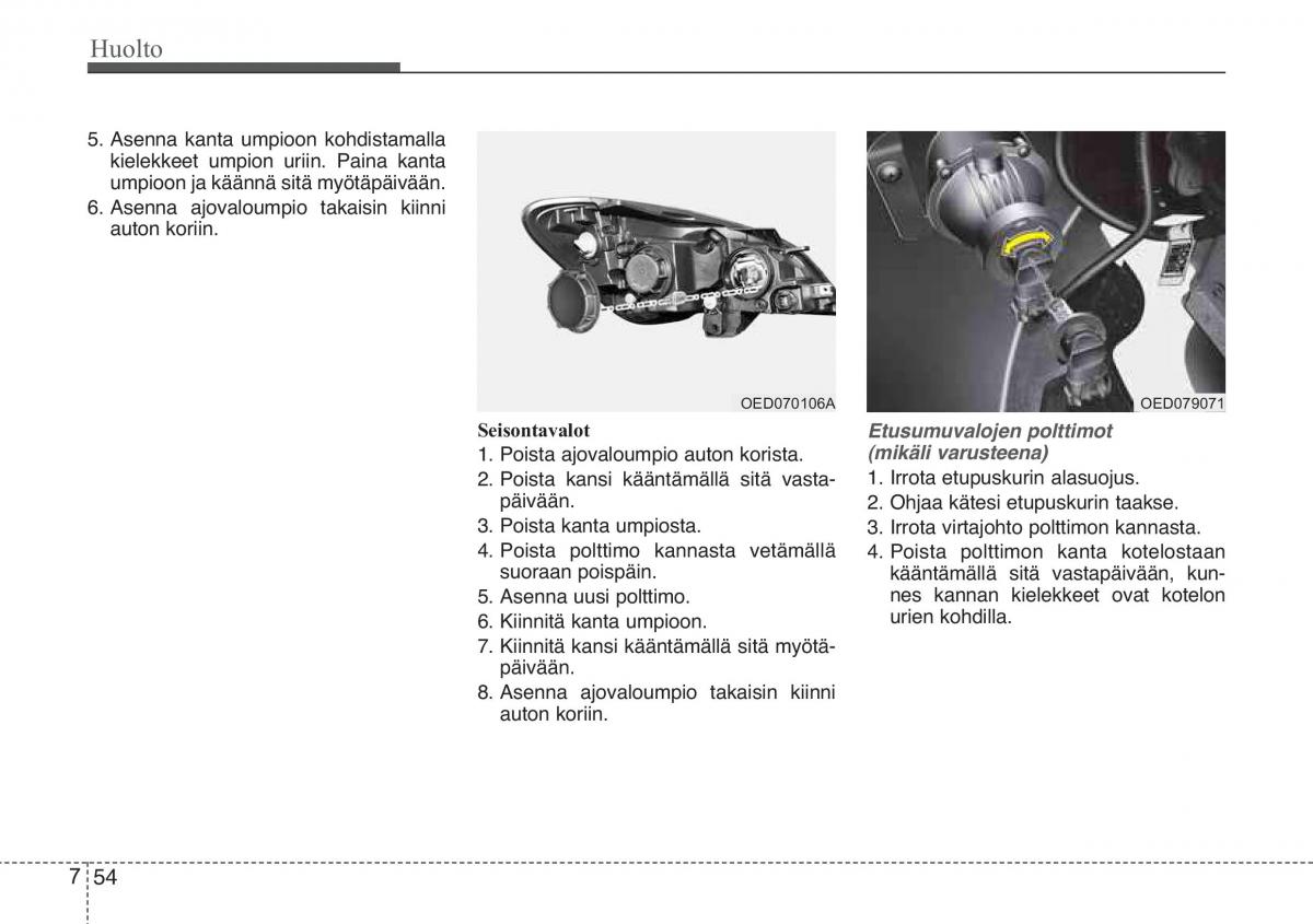 KIA Ceed I 1 omistajan kasikirja / page 334