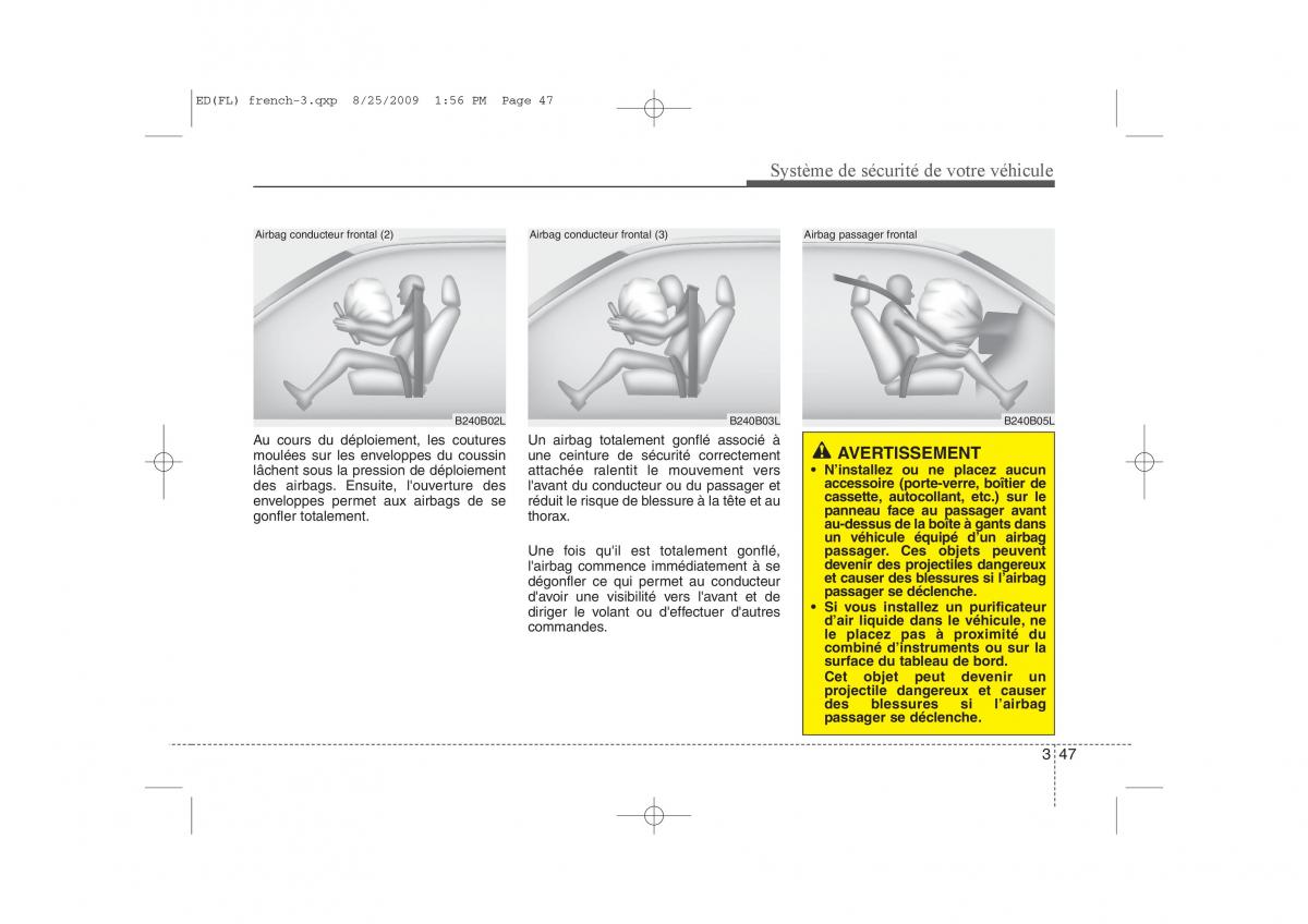 KIA Ceed I 1 manuel du proprietaire / page 61