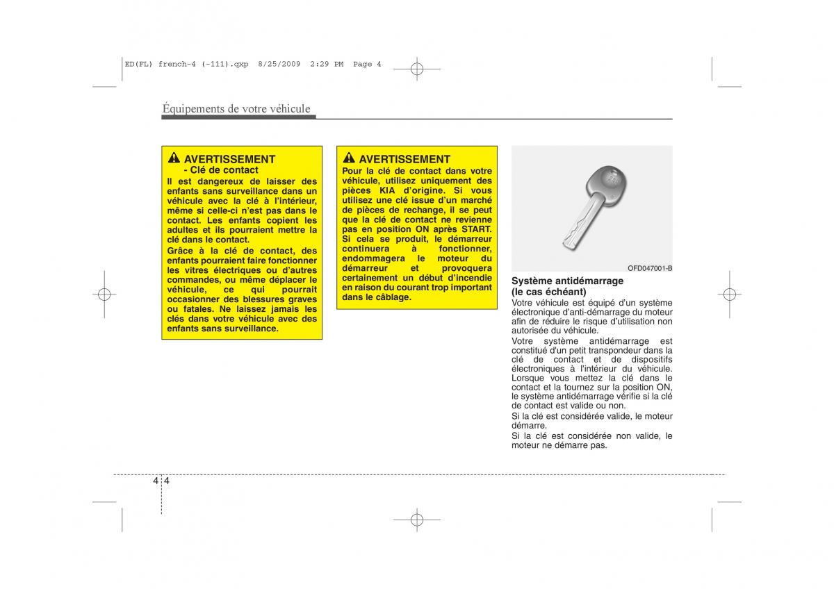 KIA Ceed I 1 manuel du proprietaire / page 82