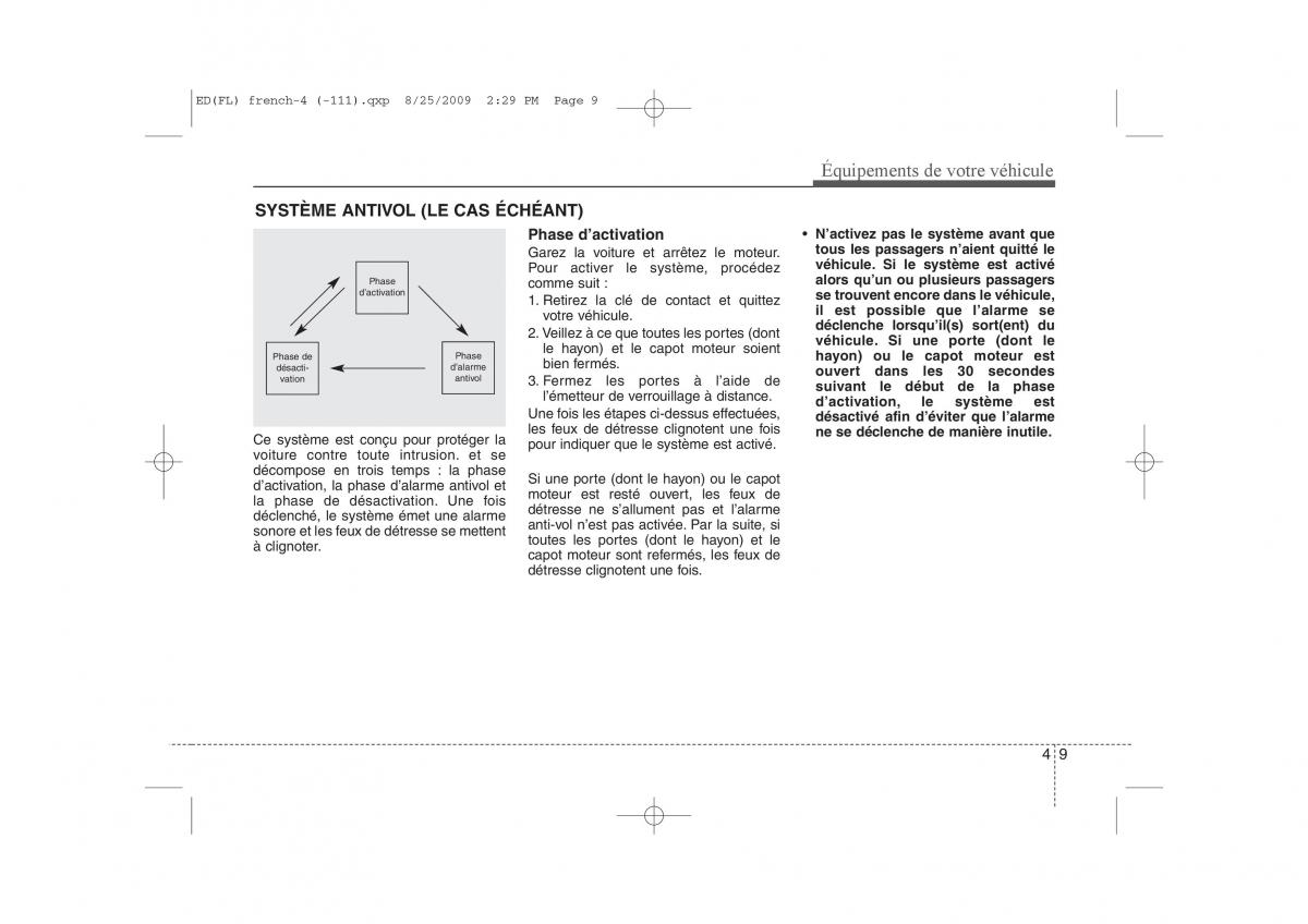 KIA Ceed I 1 manuel du proprietaire / page 87