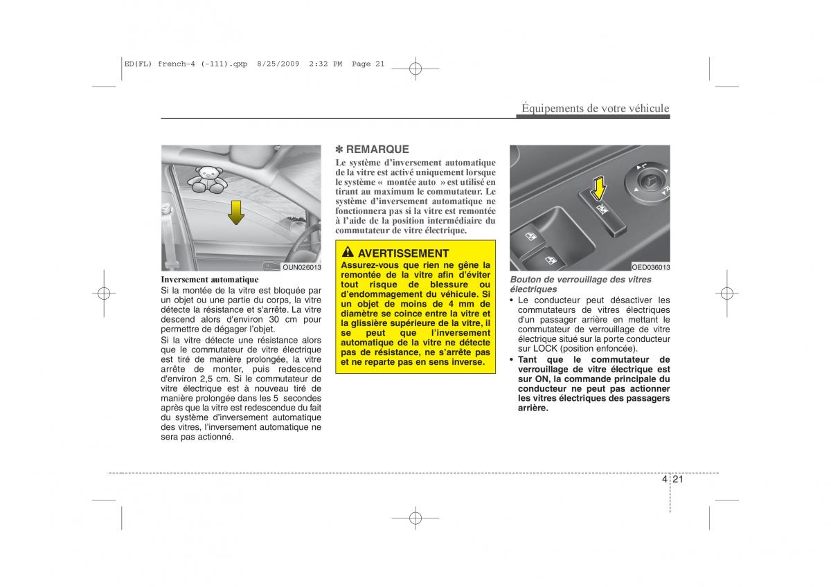 KIA Ceed I 1 manuel du proprietaire / page 99