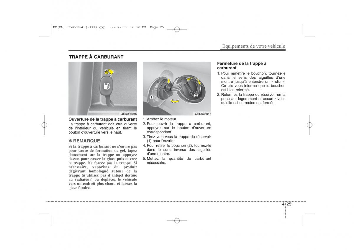 KIA Ceed I 1 manuel du proprietaire / page 103