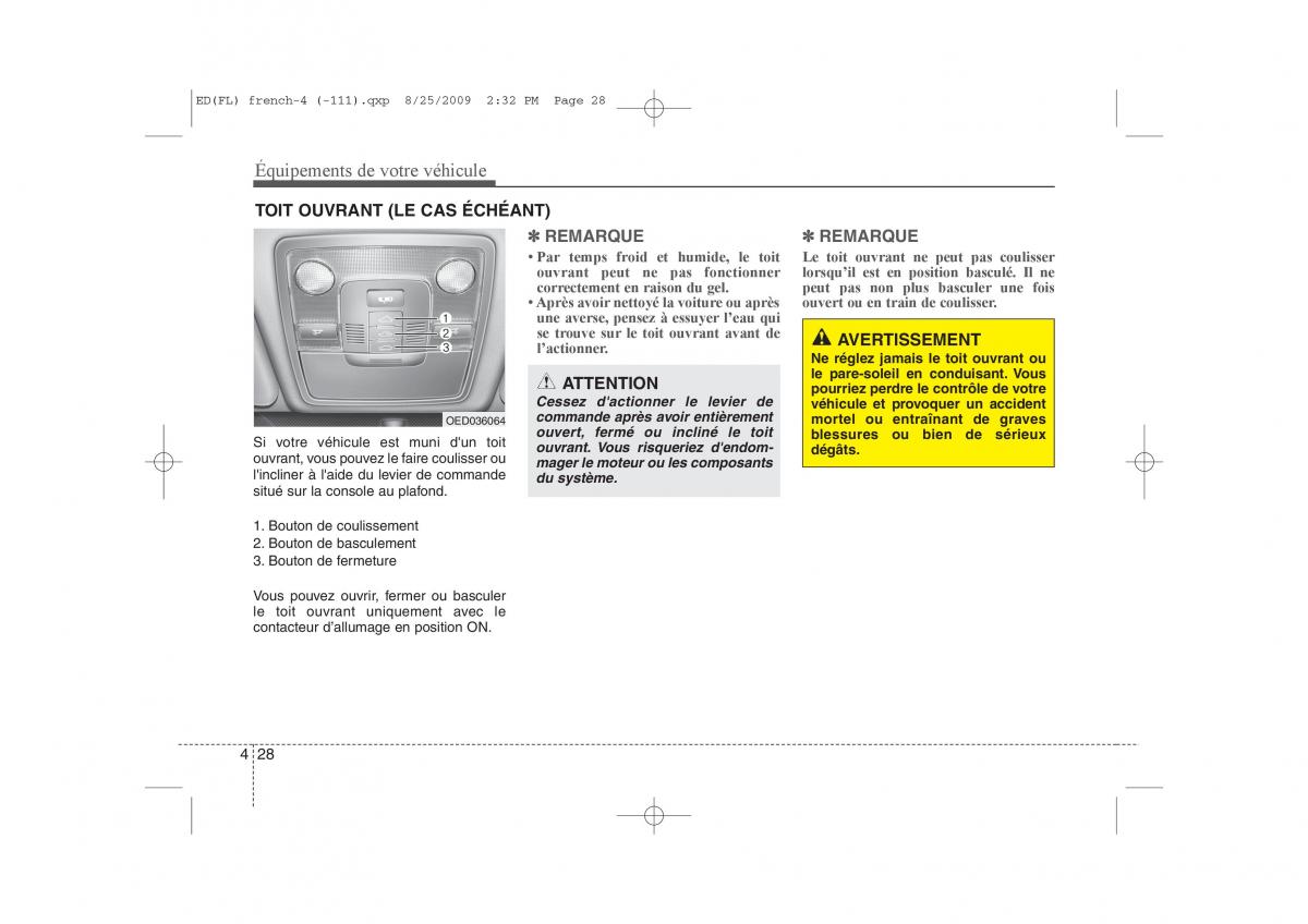 KIA Ceed I 1 manuel du proprietaire / page 106