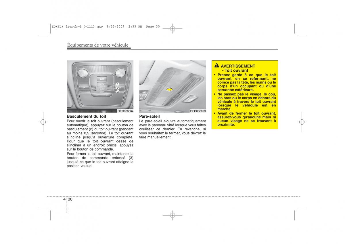 KIA Ceed I 1 manuel du proprietaire / page 108