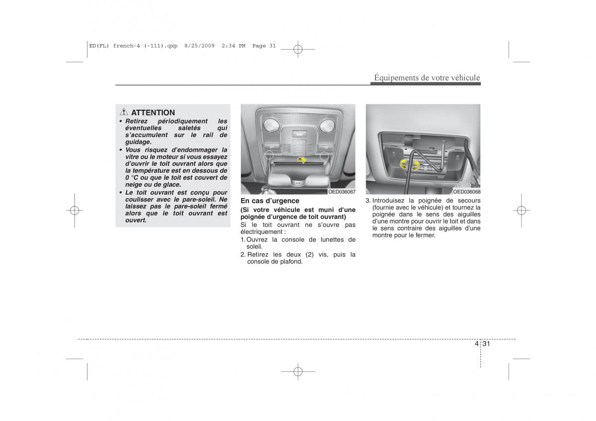 KIA Ceed I 1 manuel du proprietaire / page 109