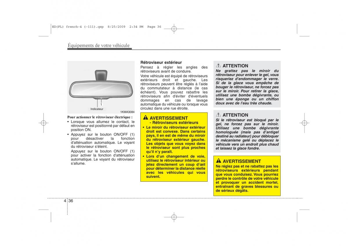 KIA Ceed I 1 manuel du proprietaire / page 114